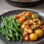 Slow Cooker Parmesan Garlic Chicken and Potatoes Recipe