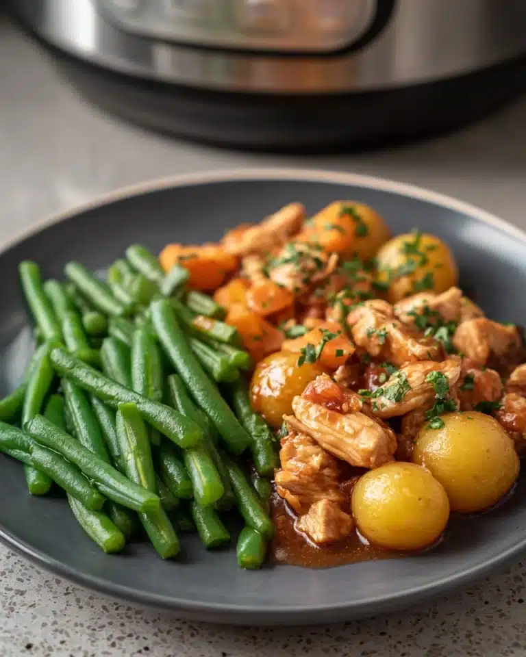 Slow Cooker Parmesan Garlic Chicken and Potatoes Recipe