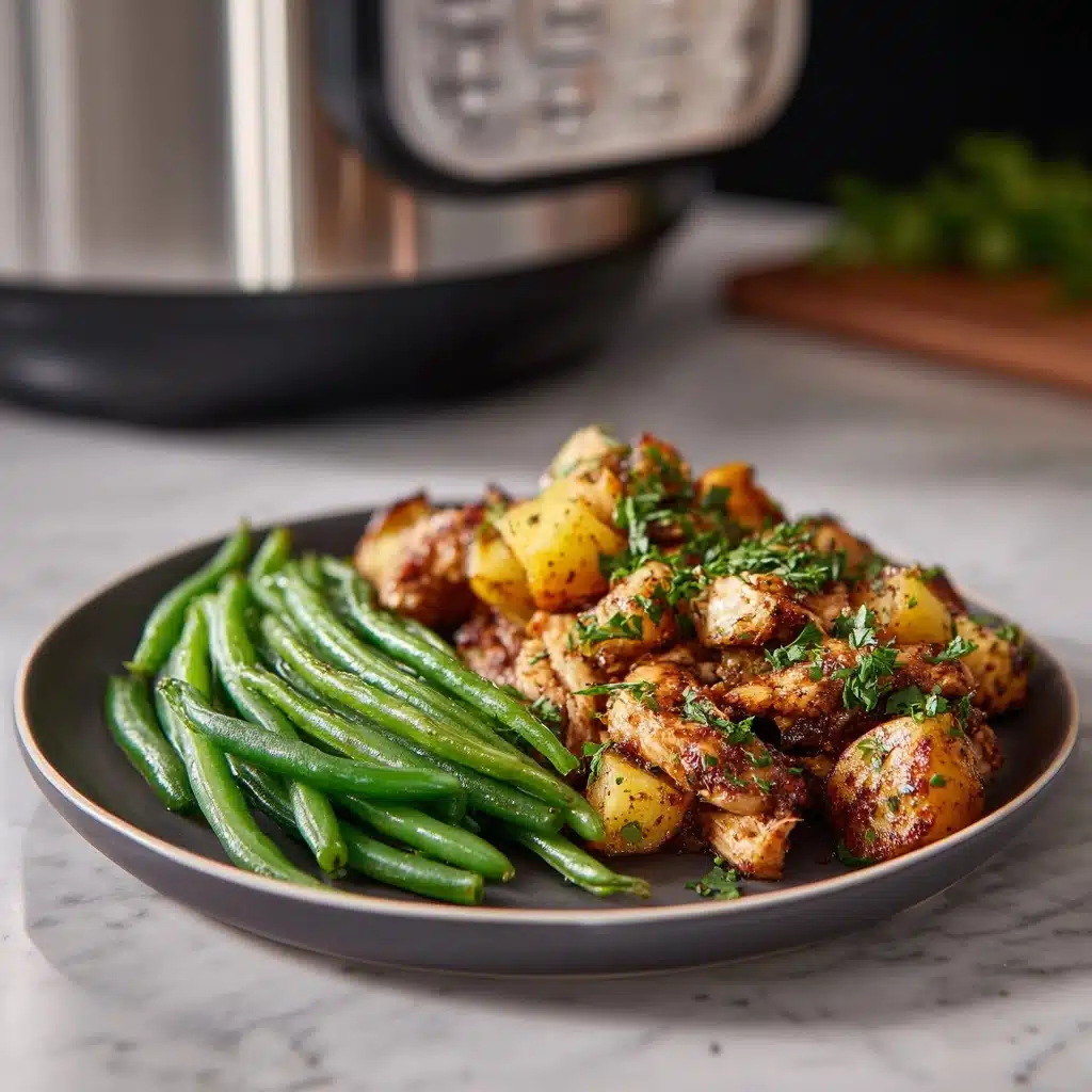 Slow Cooker Parmesan Garlic Chicken and Potatoes Recipe - Recipe Image