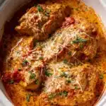 Slow Cooker Creamy Tomato Basil Chicken Recipe