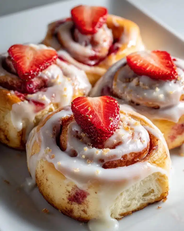 Strawberry Cheesecake Cinnabon Rolls Recipe