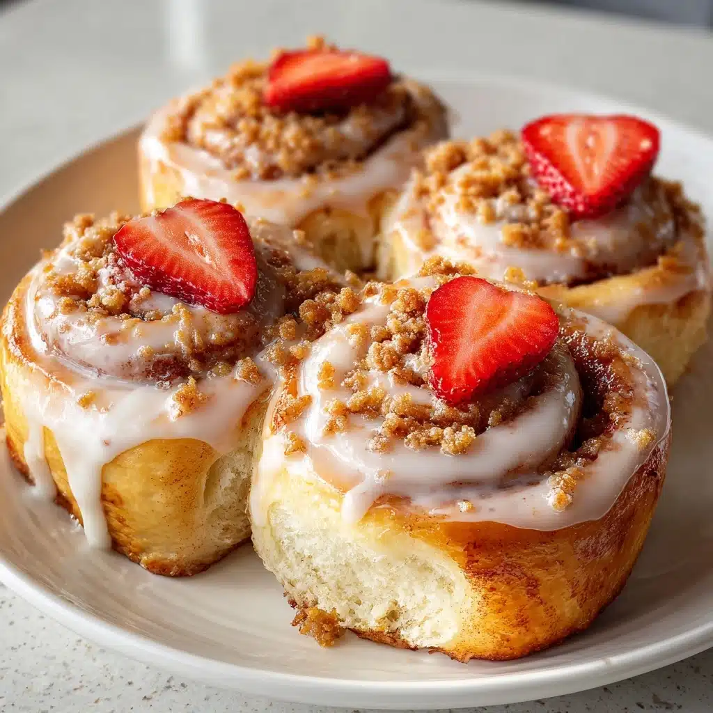Strawberry Cheesecake Cinnabon Rolls Recipe - Recipe Image