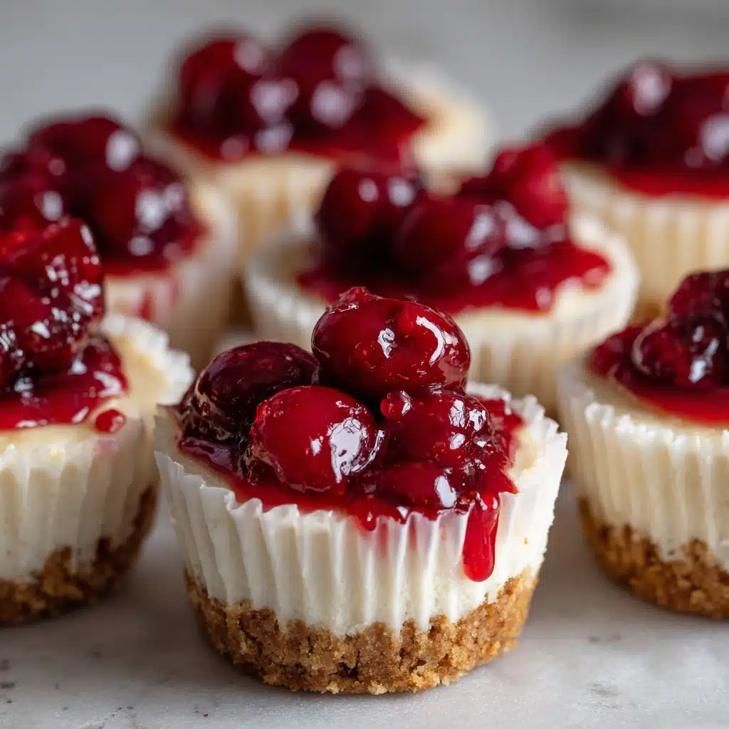 Mini Cherry Cheesecakes Recipe - Recipe Image