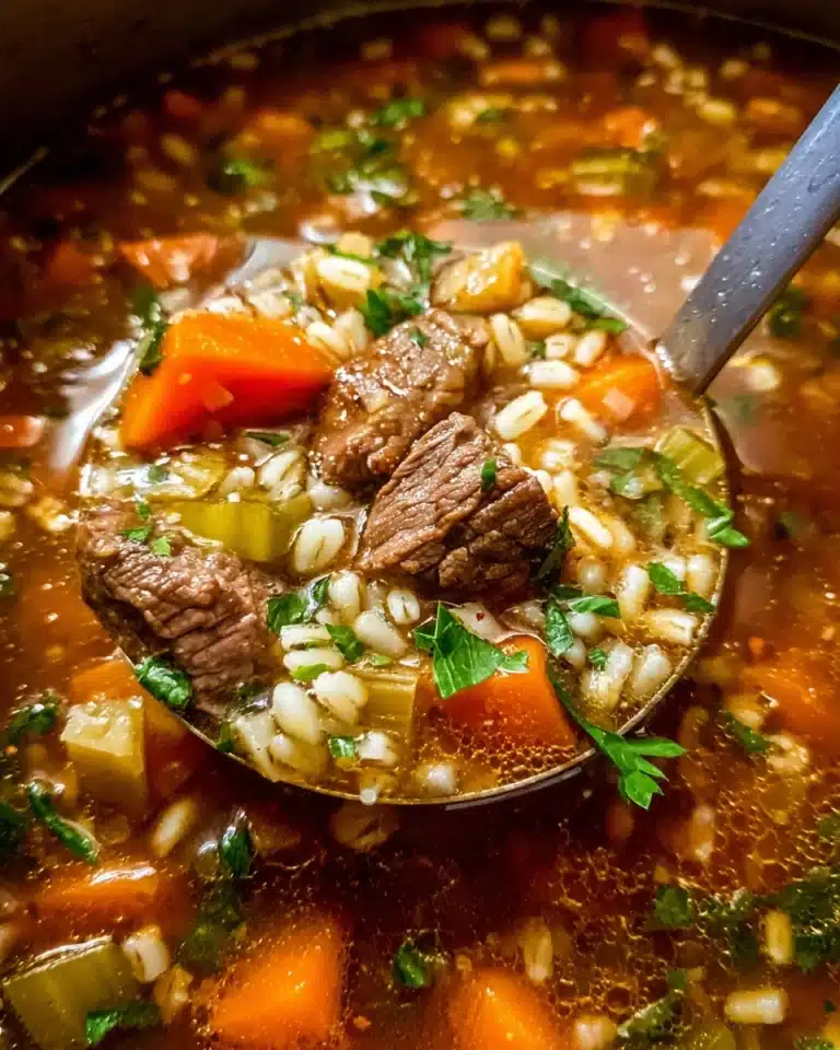Beef Barley Soup Recipe