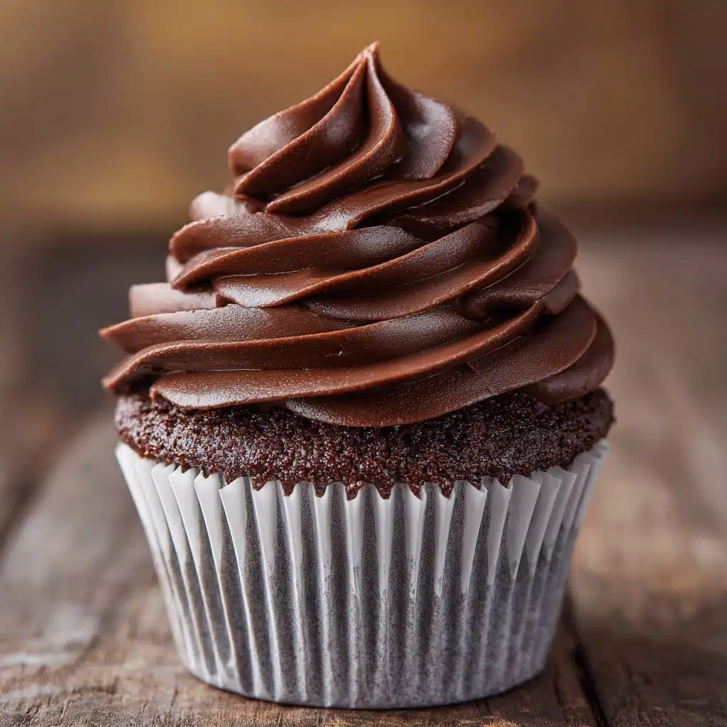 Chocolate Cupcake Recipe with Chocolate Buttercream Recipe - Recipe Image