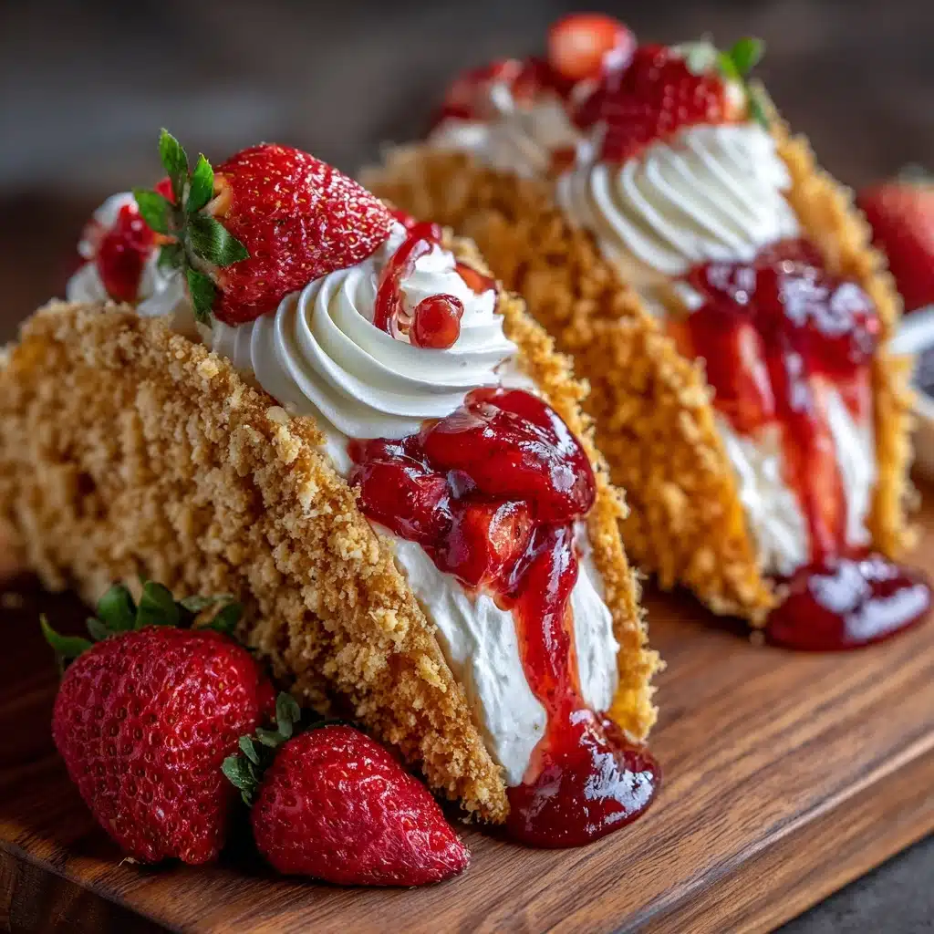 Strawberry Crunch Cheesecake Tacos Recipe - Recipe Image