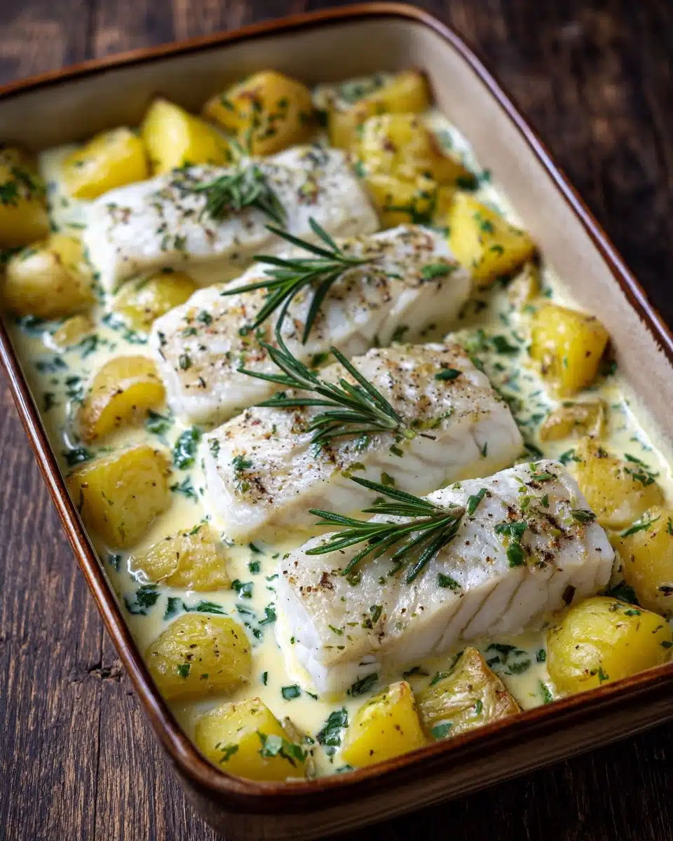 Cod & Potatoes in Rosemary Cream Sauce Recipe 21 Cod & Potatoes in Rosemary Cream Sauce Recipe