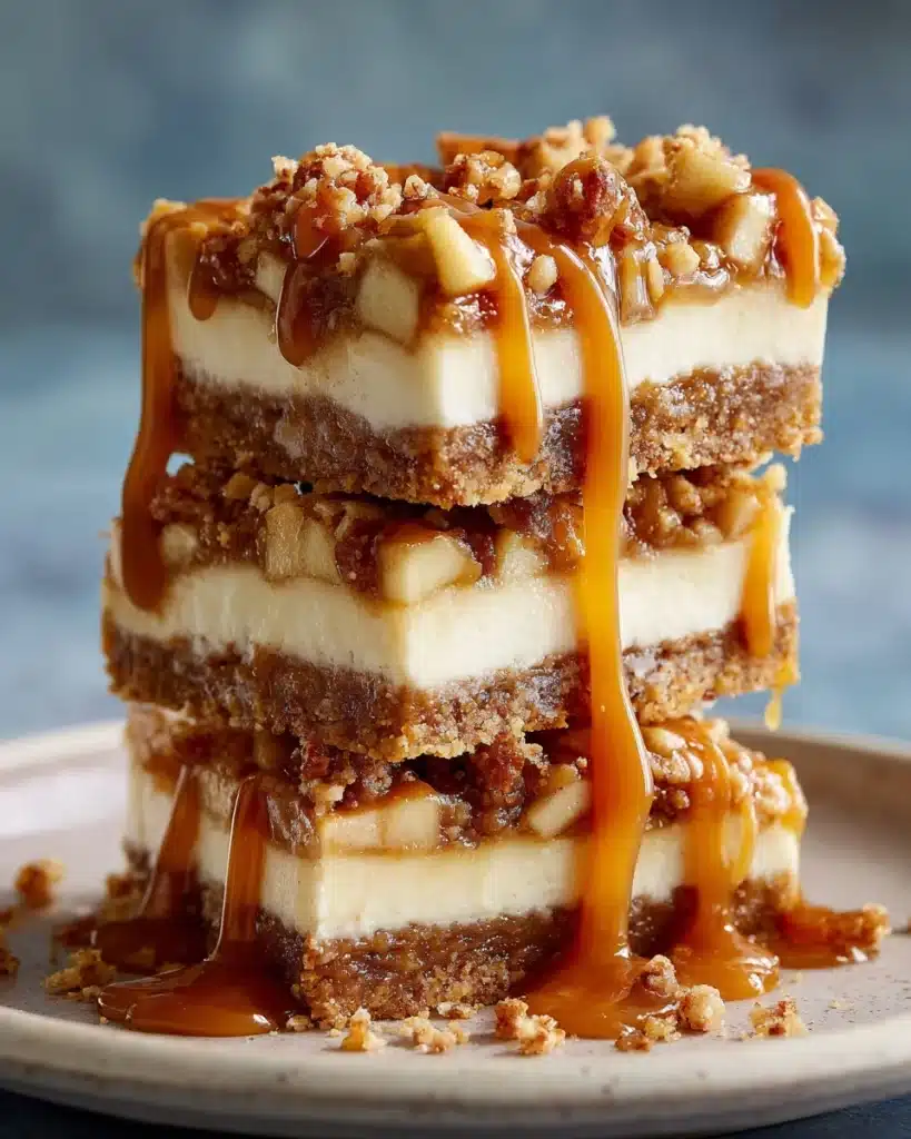 Caramel Apple Cheesecake Bars Recipe