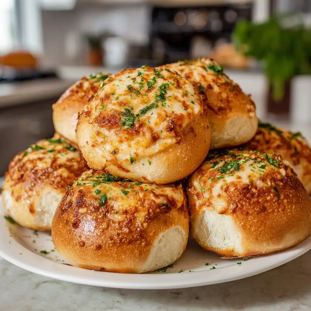 Golden Crust Garlic Rosemary Focaccia Muffins Recipe - Recipe Image
