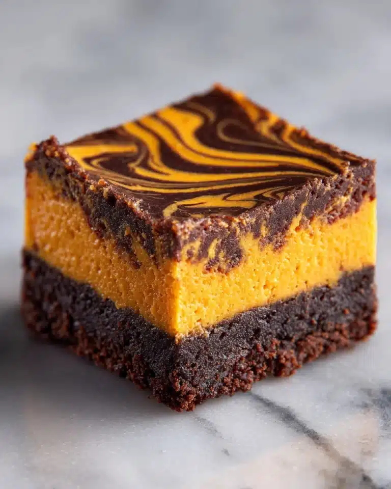 Pumpkin Chocolate Cheesecake Bars Recipe