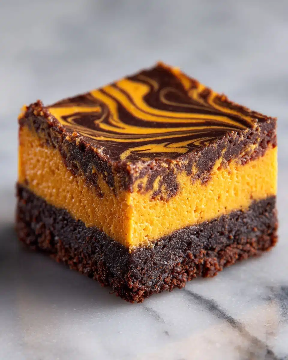 Pumpkin Chocolate Cheesecake Bars Recipe