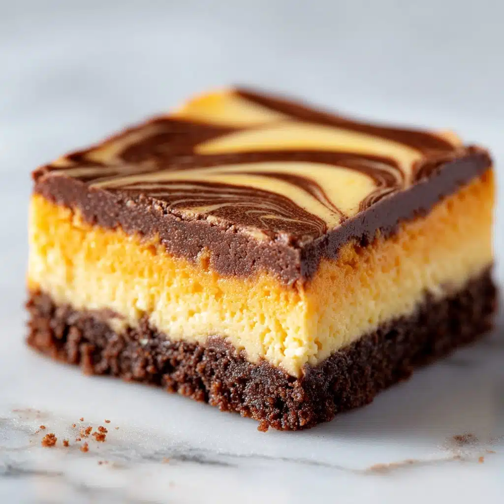 Pumpkin Chocolate Cheesecake Bars Recipe - Recipe Image