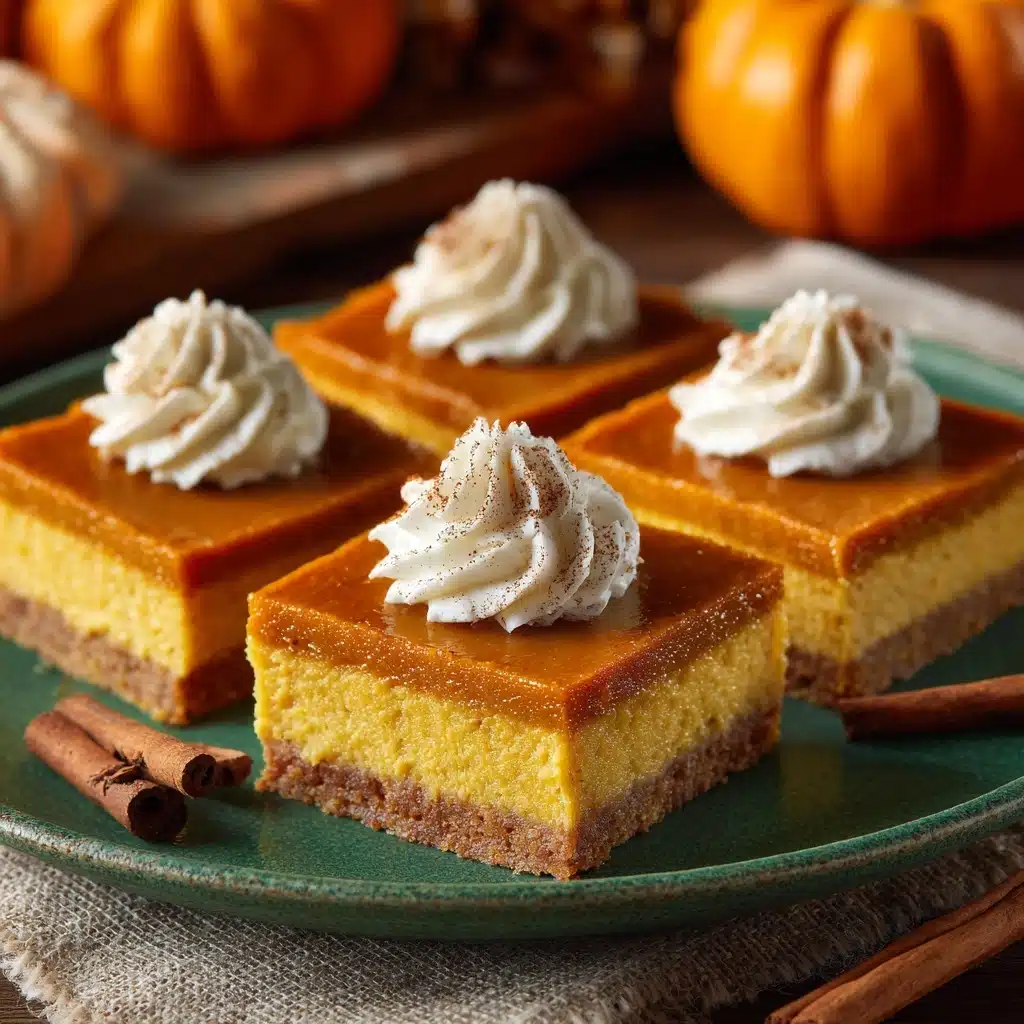 Easy Pumpkin Pie Bars Recipe - Recipe Image
