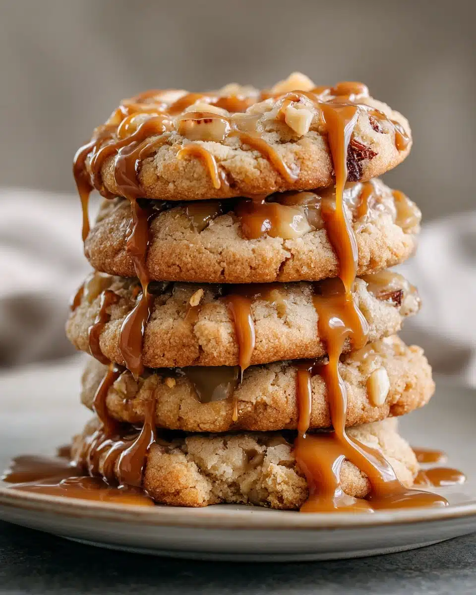 Caramel-Drizzled Apple Cinnamon Cookies Recipe 4 Caramel-Drizzled Apple Cinnamon Cookies Recipe - Recipe Image