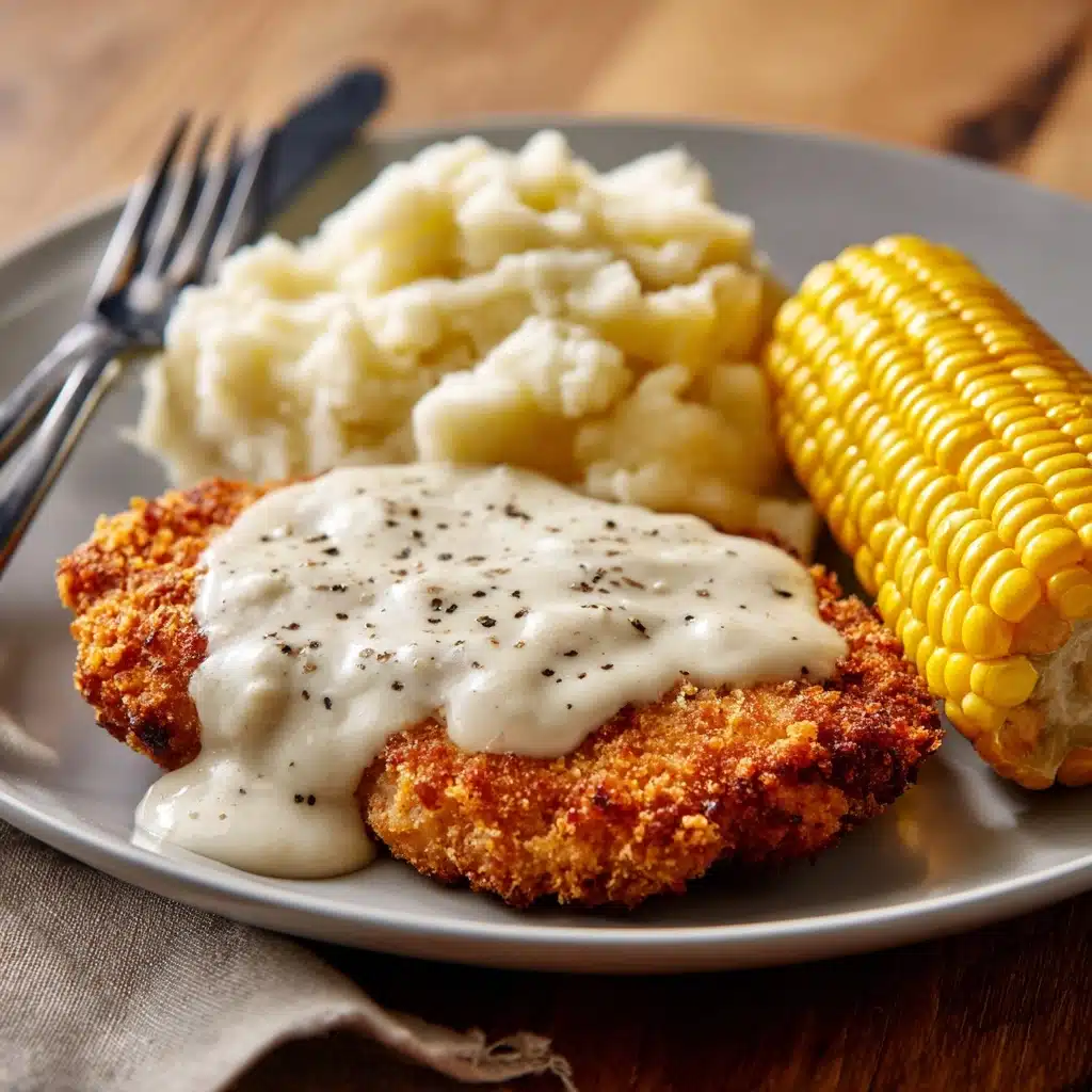 Chicken Fried Steak and Country Gravy Recipe 4 Chicken Fried Steak and Country Gravy Recipe - Recipe Image