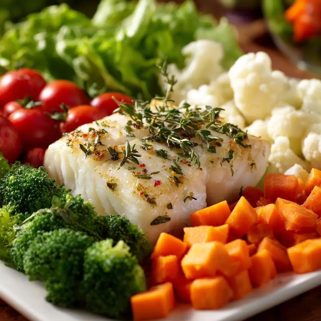 Grilled Fish with Steamed Vegetables Recipe 4 Grilled Fish with Steamed Vegetables Recipe - Recipe Image