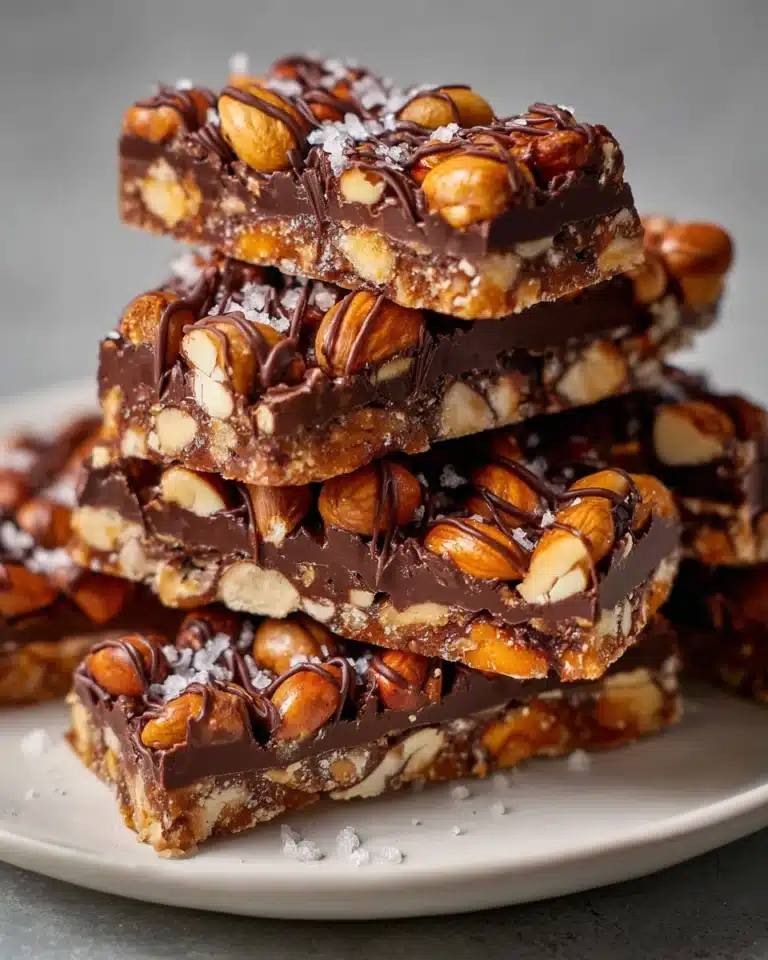 Dark Chocolate and Sea Salt Nut Bars Recipe