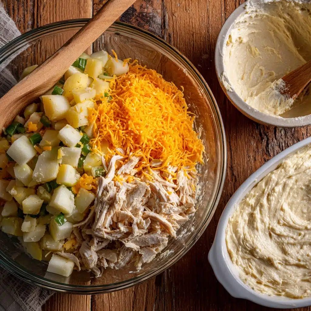 Cheesy Chicken Potato Casserole Recipe - Recipe Image