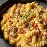 The Best Crockpot Garlic Parmesan Chicken Pasta Recipe
