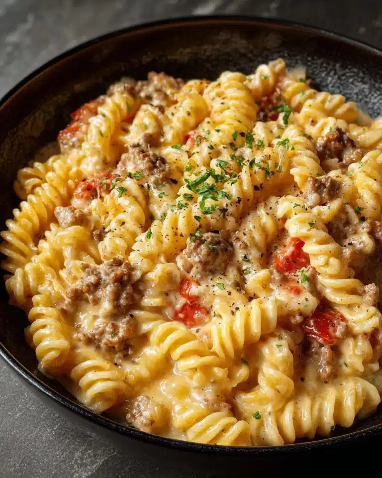 The Best Crockpot Garlic Parmesan Chicken Pasta Recipe