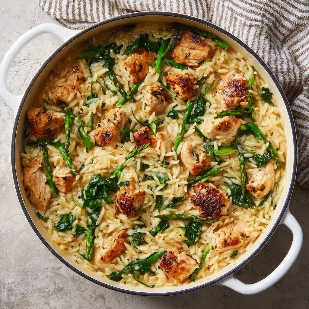 One Pot Chicken Orzo Recipe - Recipe Image