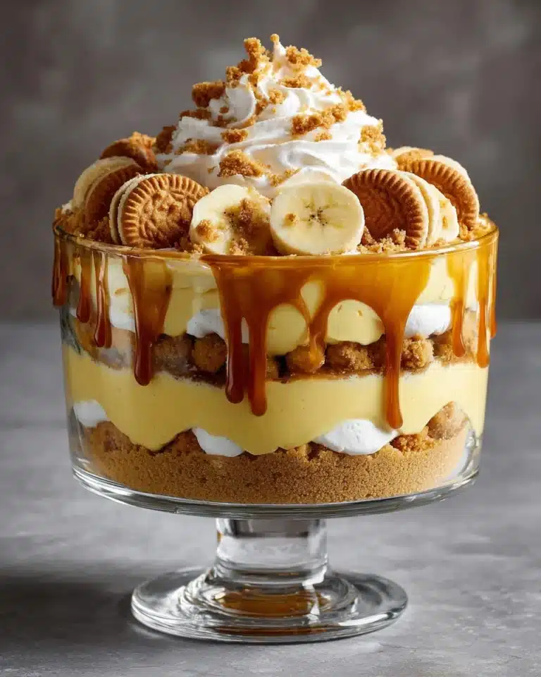 Best Biscoff Banana Pudding with Caramel Recipe