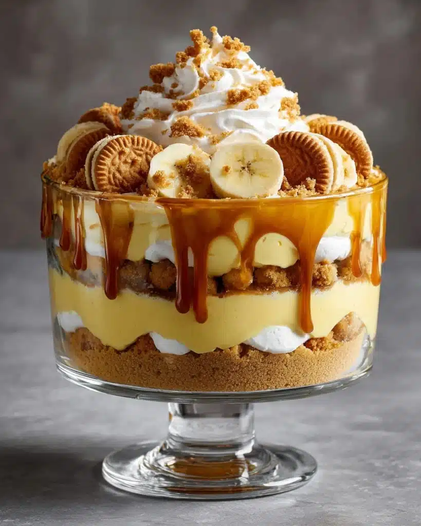 Best Biscoff Banana Pudding with Caramel Recipe