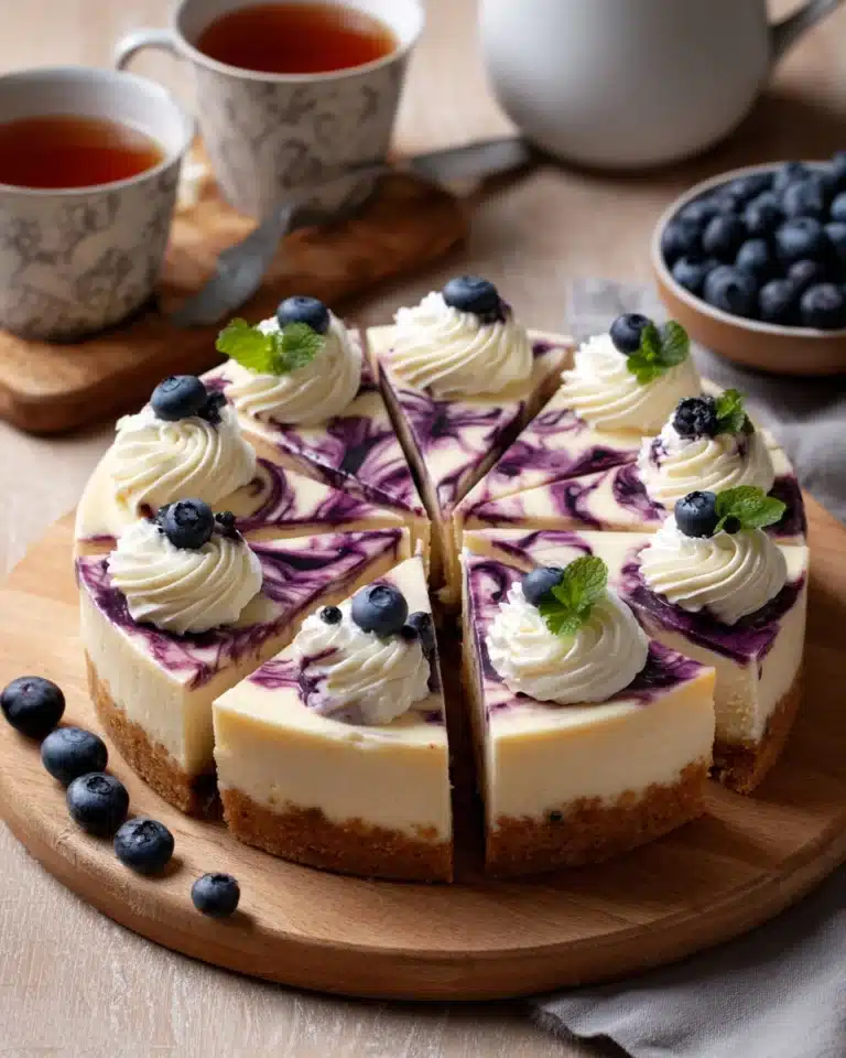 No Bake Blueberry Pie Recipe