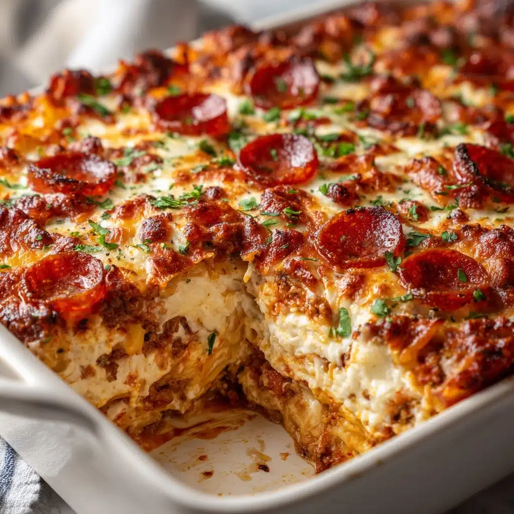 Pepperoni Pizza Lasagna Recipe - Recipe Image