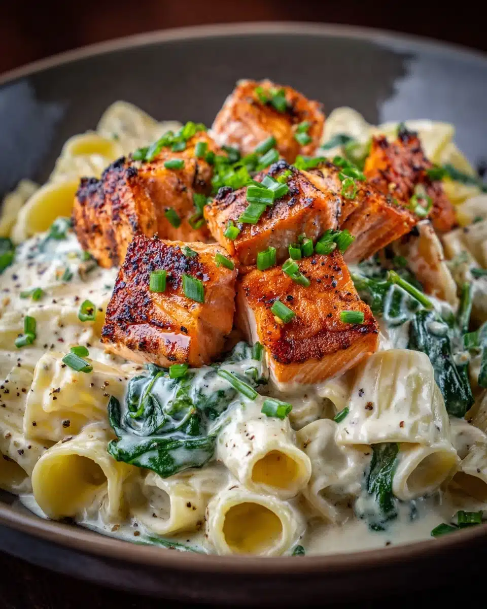 Delicious and Nutritious Salmon Spinach Pasta Recipe - A Wholesome Delight