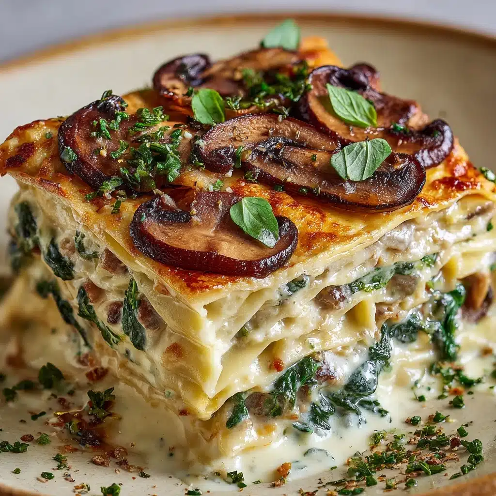 Mushroom and Spinach Lasagna Recipe - Recipe Image