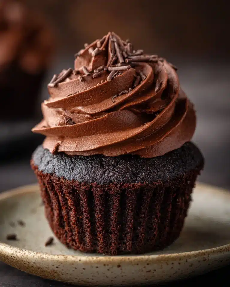 Chocolate Cupcake Recipe with Chocolate Buttercream Recipe