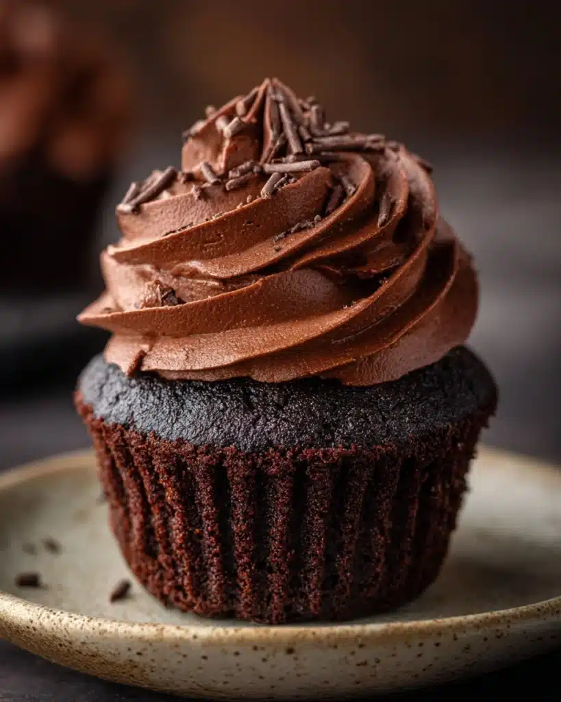 Chocolate Cupcake Recipe with Chocolate Buttercream Recipe