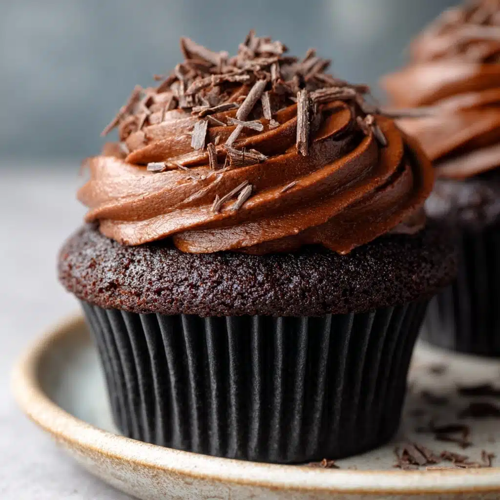 Chocolate Cupcake Recipe with Chocolate Buttercream Recipe - Recipe Image