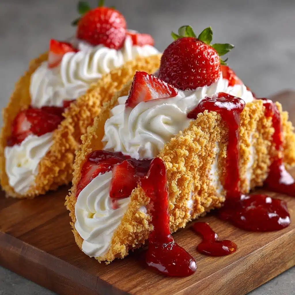 Strawberry Crunch Cheesecake Tacos Recipe - Recipe Image