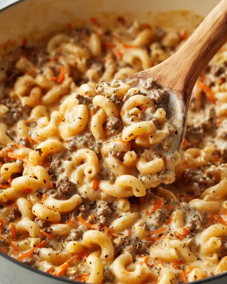 Creamy Cheeseburger Macaroni Soup Recipe