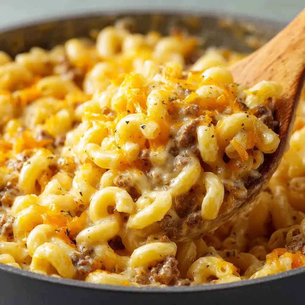 Creamy Cheeseburger Macaroni Soup Recipe - Recipe Image