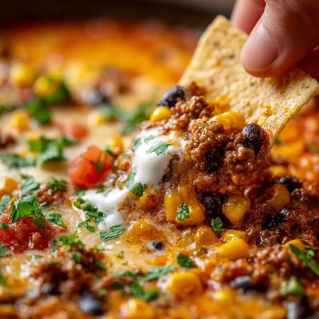 Tex-Mex Beef Queso Dip Recipe - Recipe Image