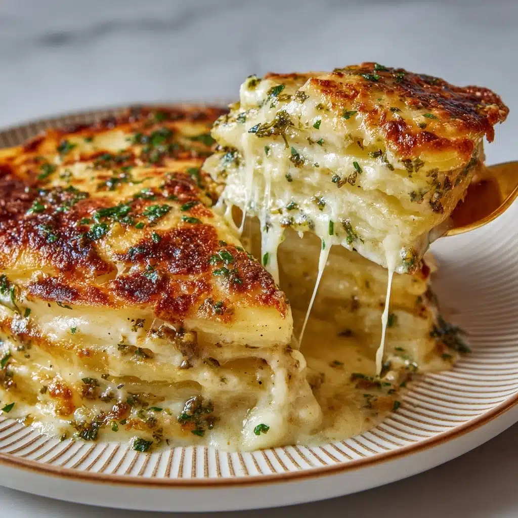 Roasted Garlic Potatoes au Gratin Recipe 4 Roasted Garlic Potatoes au Gratin Recipe - Recipe Image