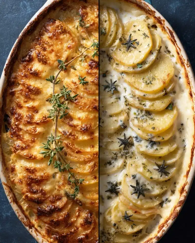 Cheesy Garlic Potatoes Gratin Recipe