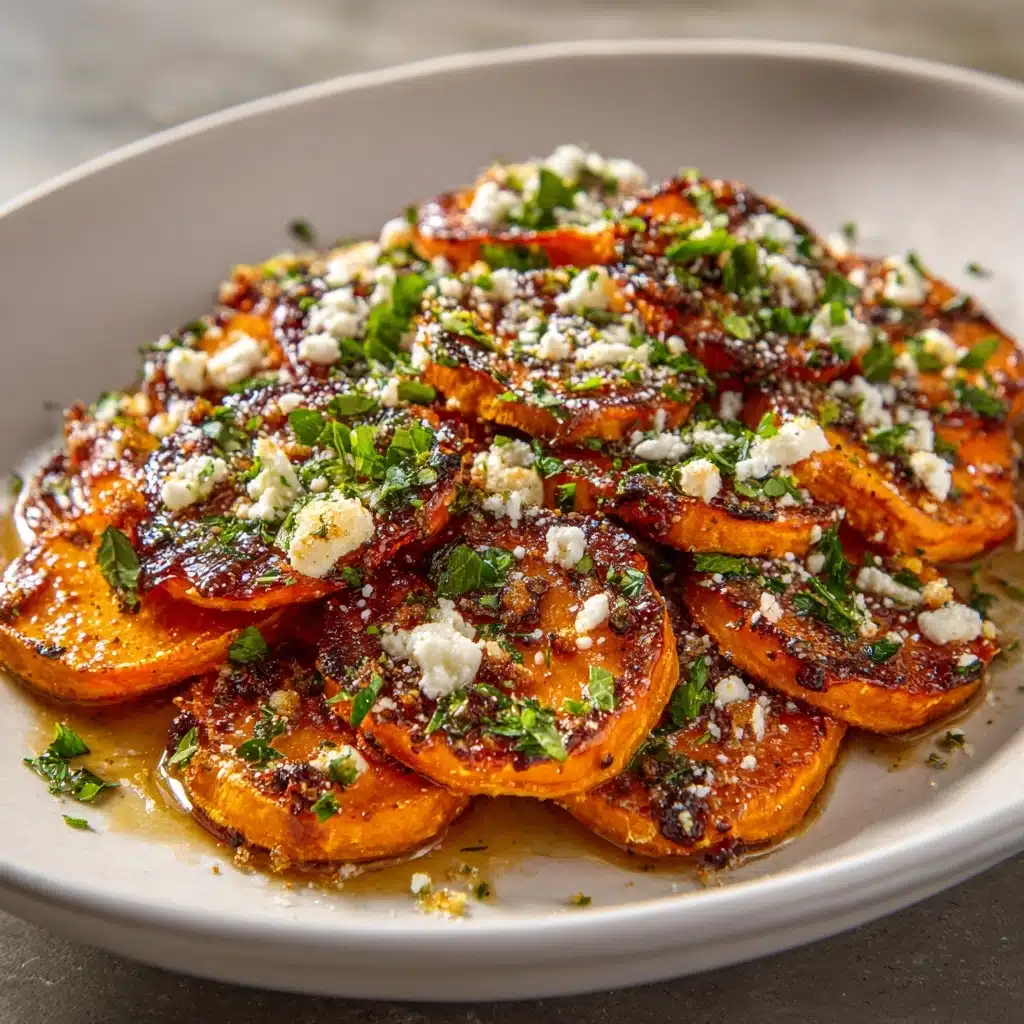 Delicious Honey Feta Sweet Potato Rounds Recipe 4 Delicious Honey Feta Sweet Potato Rounds Recipe - Recipe Image