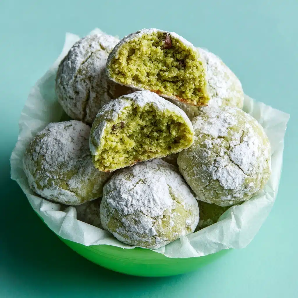 Mint Chocolate Chip Snowball Cookies Recipe - Recipe Image