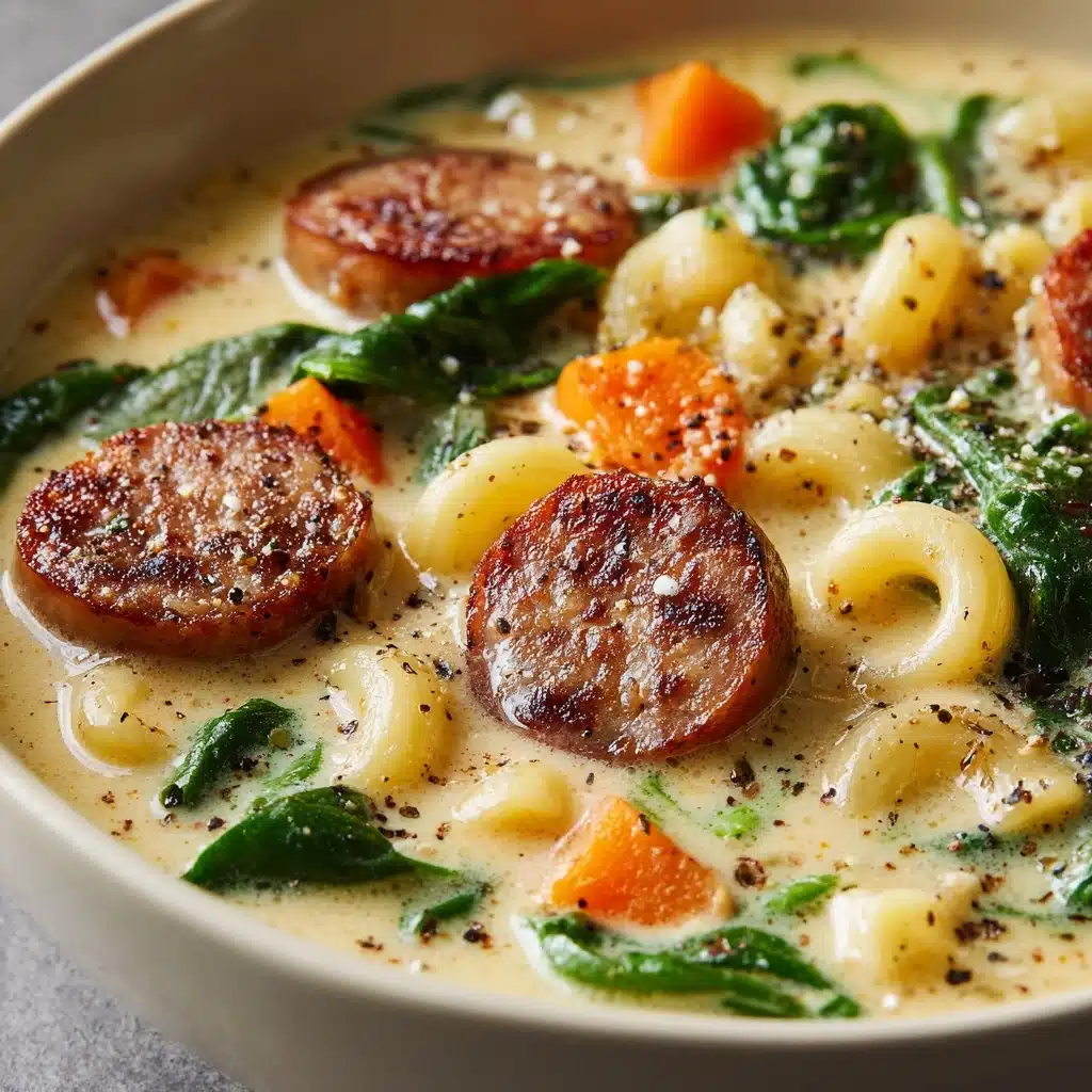 Creamy Parmesan Italian Sausage Ditalini Soup Recipe 5 Creamy Parmesan Italian Sausage Ditalini Soup Recipe - Recipe Image