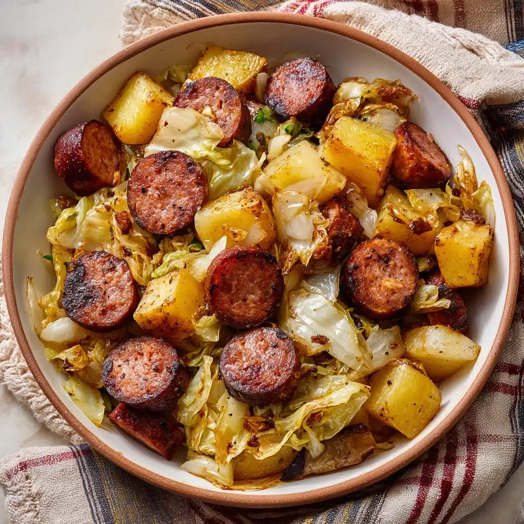 {20 Minute} Kielbasa Cabbage Potato Skillet Recipe - Recipe Image