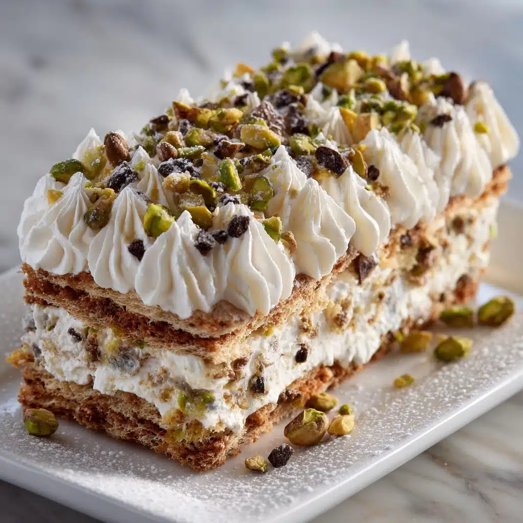 Mascarpone Ricotta Cannoli Icebox Cake Recipe - Recipe Image