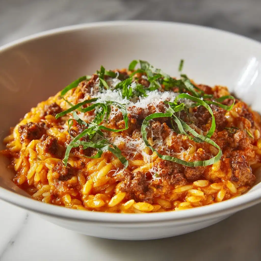 Ground Beef Orzo with Tomato Cream Sauce Recipe 5 Ground Beef Orzo with Tomato Cream Sauce Recipe - Recipe Image