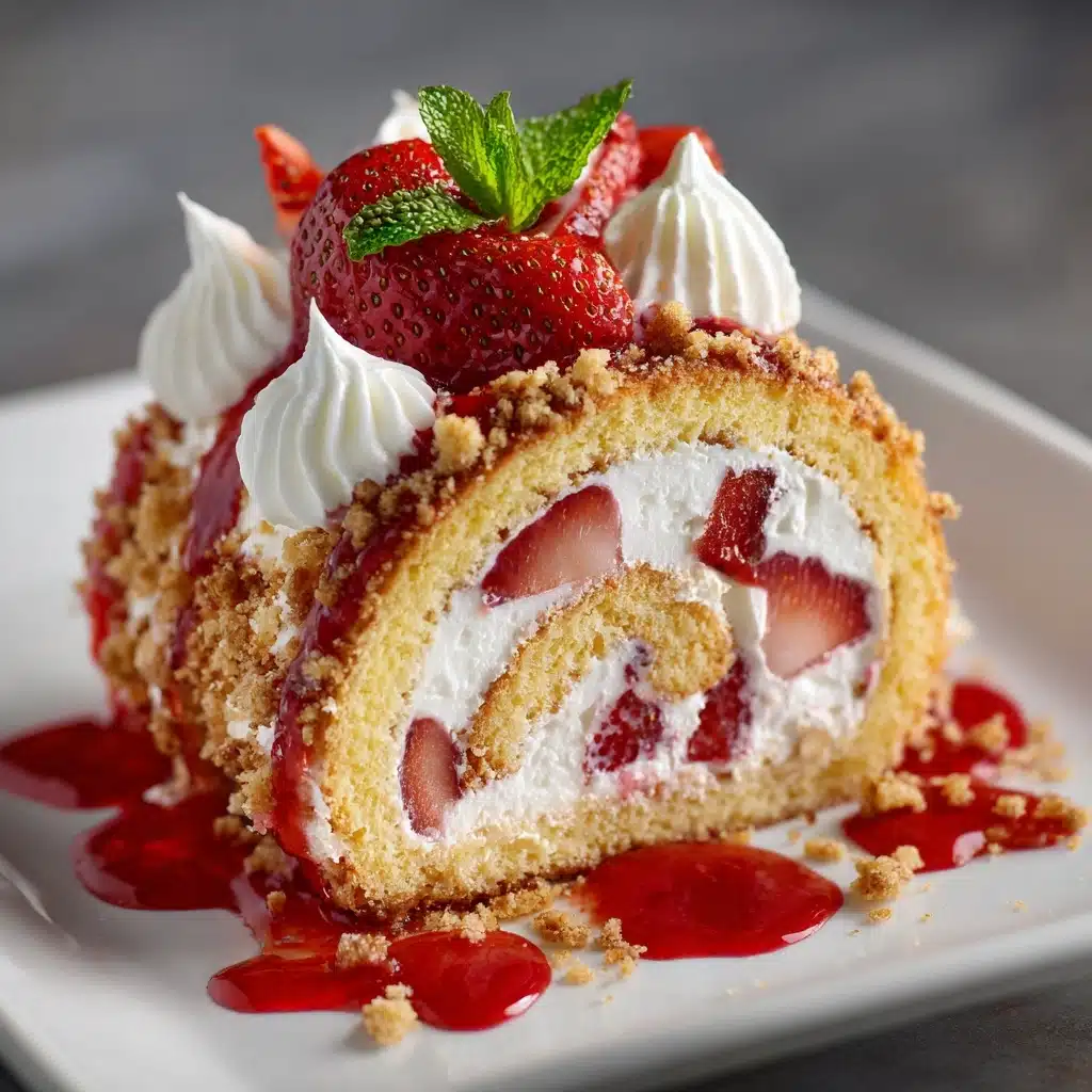 Strawberry Shortcake Cheesecake Rolls Recipe - Recipe Image