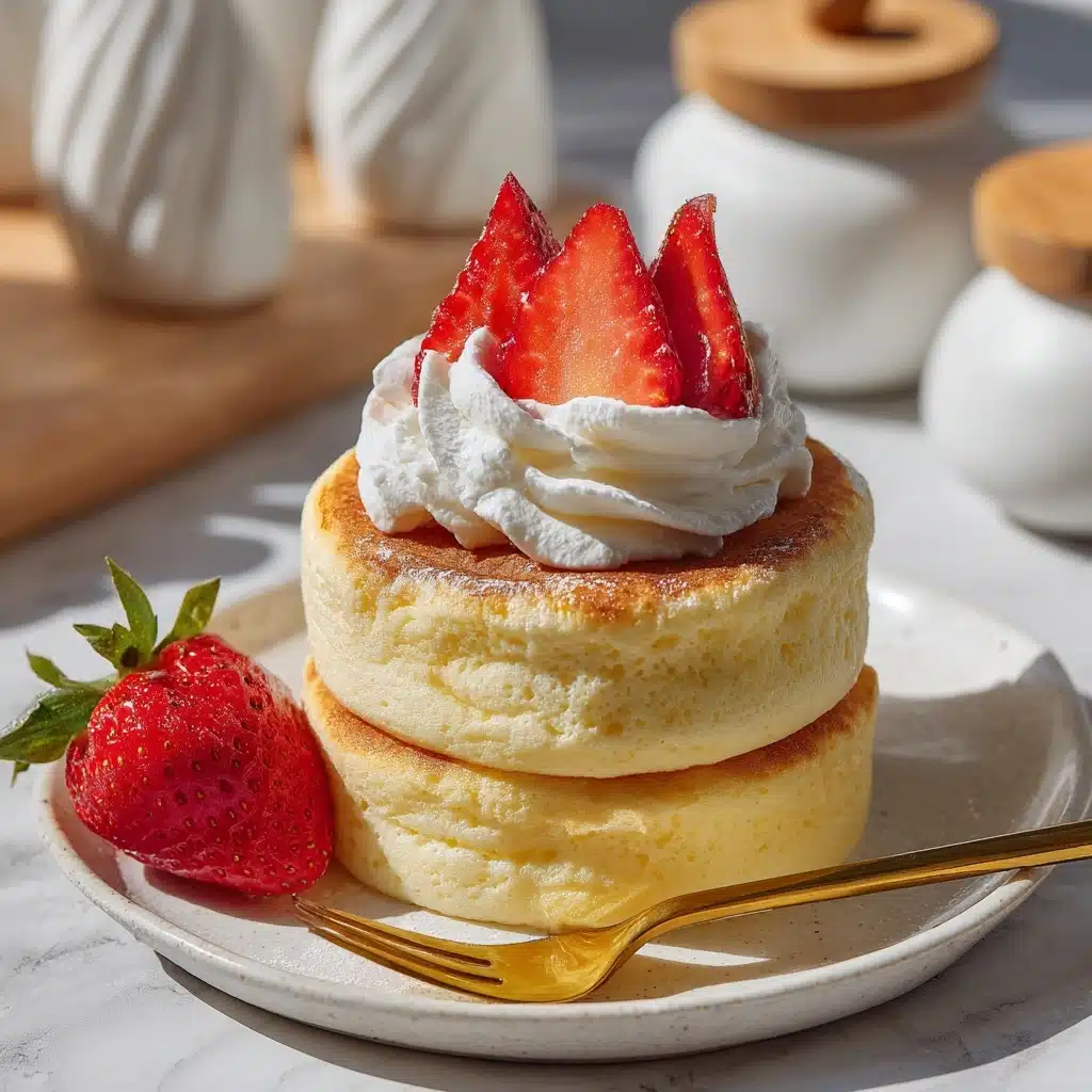 Fluffy Japanese Soufflé Pancakes Recipe 4 Fluffy Japanese Soufflé Pancakes Recipe - Recipe Image