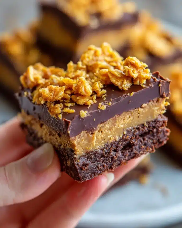 Peanut Butter Crunch Brownies Recipe