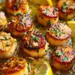 Buttery Garlic Seared Scallops Recipe